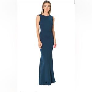 Dress the Population Navy Blue Sleeveless Maxi Dress